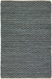 Chandra Rugs Jazz 70% Leather + 10% Cotton + 20% Jute Hand-Woven Contemporary Reversible Rug Tan/Grey 7'9 x 10'6