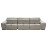 Jazz Modular 3-Seater Chaise Sectional with Adjustable Backrests in Light Brown Fabric by Diamond Sofa