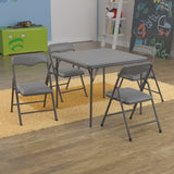 English Elm EE2030 Classic Commercial Grade Kids Game and Activity Table Set Gray EEV-14680