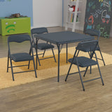 English Elm EE2030 Classic Commercial Grade Kids Game and Activity Table Set Navy EEV-14681