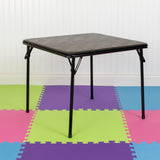English Elm EE2033 Classic Commercial Grade Kids Game and Activity Folding Table Black EEV-14685
