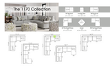 1170/1171/1175 Transitional Sectional [Made to Order - 2 Week Build Time]