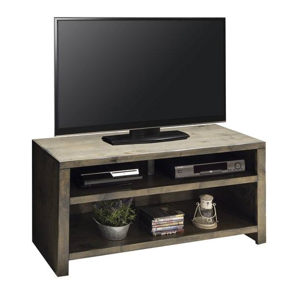 Legends Furniture Traditional Rustic Cubby TV Stand for TV's up to 50 Inches, Barn Wood JC1208.BNW