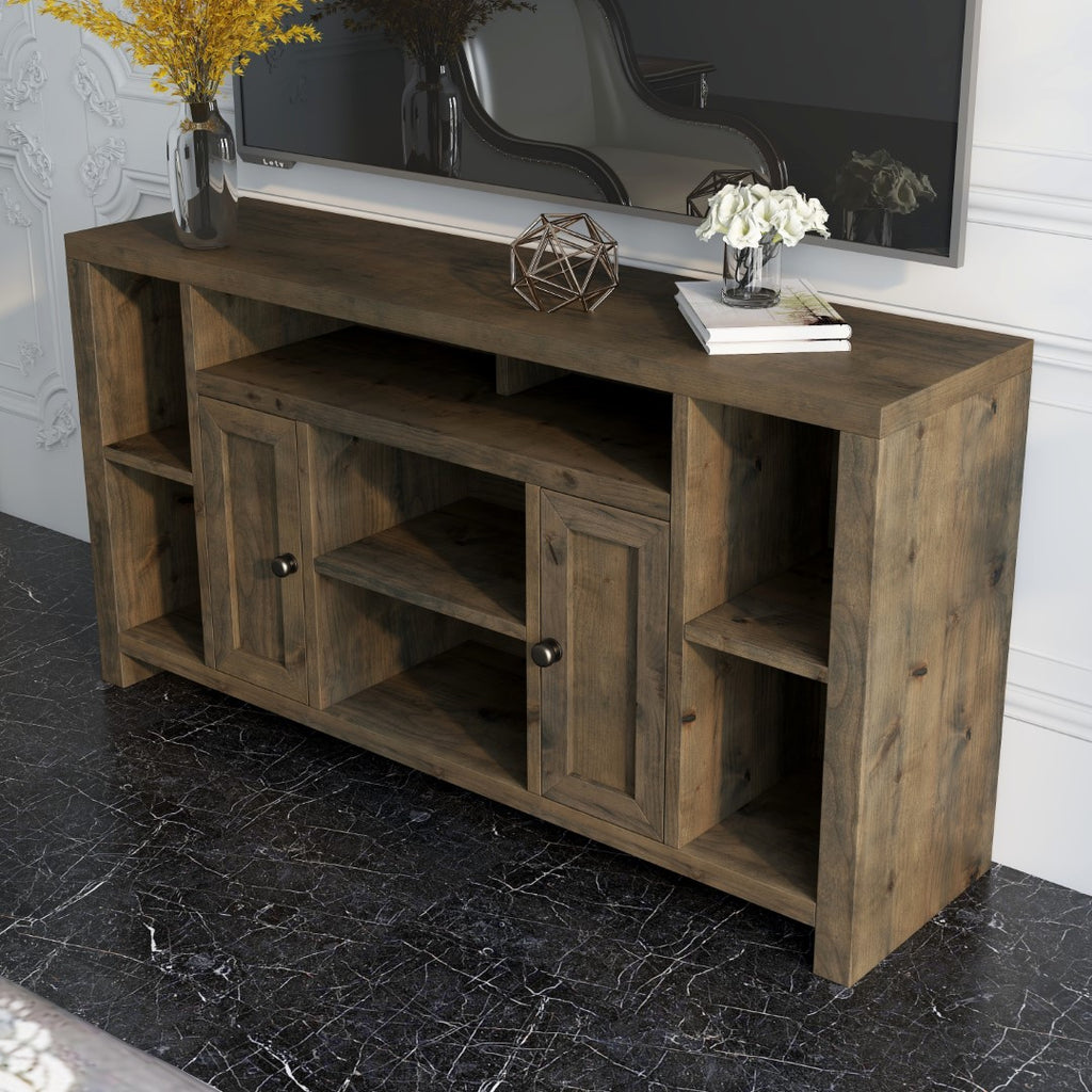 Legends Furniture Traditional Rustic TV Stand for TV's up to 70 Inches, Fully Assembled JC1265.BNW