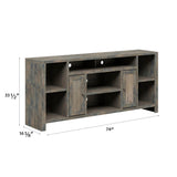 Legends Furniture Traditional Rustic TV Stand for TV's up to 80 Inches, Fully Assembled JC1275.BNW