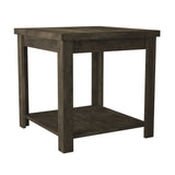 Traditional Rustic End Table, Fully Assembled