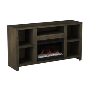 Legends Furniture Traditional Rustic TV Stand with Electric Fireplace Included, Fully Assembled JC5201.BNW