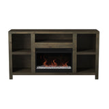 Legends Furniture Traditional Rustic TV Stand with Electric Fireplace Included, Fully Assembled JC5201.BNW