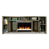 Legends Furniture Traditional Rustic TV Stand with Electric Fireplace Included, Fully Assembled JC5284.BNW