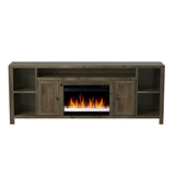 Legends Furniture Traditional Rustic TV Stand with Electric Fireplace Included, Fully Assembled JC5284.BNW