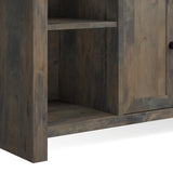 Legends Furniture Traditional Rustic TV Stand with Electric Fireplace Included, Fully Assembled JC5284.BNW