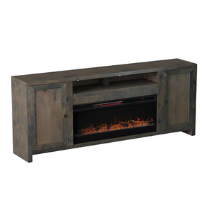Legends Furniture Traditional Rustic TV Stand with Electric Fireplace Included, Fully Assembled JC5401.BNW
