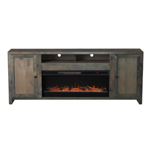 Legends Furniture Traditional Rustic TV Stand with Electric Fireplace Included, Fully Assembled JC5401.BNW
