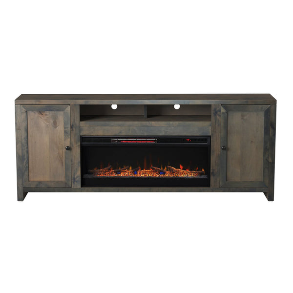 Legends Furniture Traditional Rustic TV Stand with Electric Fireplace Included, Fully Assembled JC5401.BNW