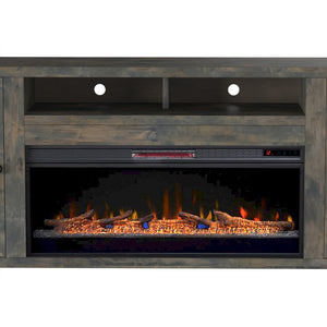 Legends Furniture Traditional Rustic TV Stand with Electric Fireplace Included, Fully Assembled JC5401.BNW