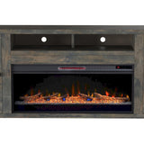 Legends Furniture Traditional Rustic TV Stand with Electric Fireplace Included, Fully Assembled JC5401.BNW
