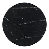 Moe's Home Tower Dining Table Black Marble JD-1034-02