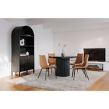 Moe's Home Tower Dining Table Black Marble JD-1034-02