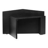 Moe's Home Aton Nesting Coffee Table Set Of 2 Black JD-1065-02