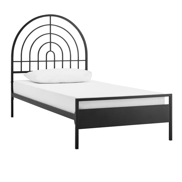 Walker Edison Jody Contemporary/Urban Contemporary Metal Twin Bed JDYB3CBL