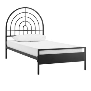 Walker Edison Jody Contemporary/Urban Contemporary Metal Twin Bed JDYB3CBL