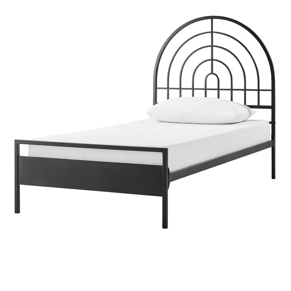 Walker Edison Jody Contemporary/Urban Contemporary Metal Twin Bed JDYB3CBL