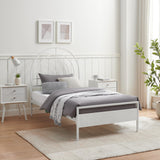 Walker Edison Jody Contemporary/Urban Contemporary Metal Twin Bed JDYB3CWH