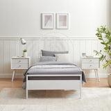 Walker Edison Jody Contemporary/Urban Contemporary Metal Twin Bed JDYB3CWH