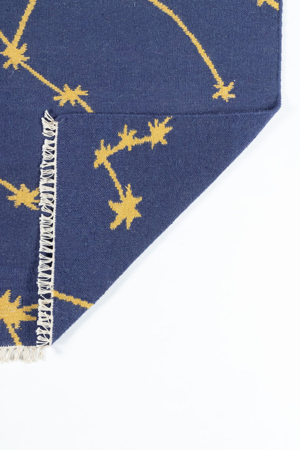 Momeni Novogratz Jem JEM-1 Hand Woven Contemporary Geometric Indoor Area Rug Navy 9' x 12' JEM00JEM-1NVY90C0