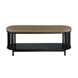 Walker Edison Jenner Modern/Contemporary 45" Modern Upholstered Top Bench JENL4KBL