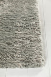 Chandra Rugs Jeri 100% Wool Hand Knotted Contemporary Shag Rug Grey 7'9 x 10'6