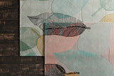 Chandra Rugs Jessica Swift 80% Wool +20% Viscose Hand-Tufted Designer Wool Rug Grey/Brown/Yellow/Blue 7'9 x 10'6