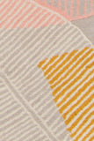 Chandra Rugs Jessica Swift 80% Wool +20% Viscose Hand-Tufted Designer Wool Rug Grey/Pink/Blue/Yellow/Black 7'9 x 10'6