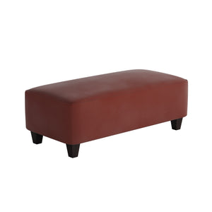 Fusion 100-C Transitional Cocktail Ottoman 100-C Bella Rouge 49" Wide Cocktail Ottoman