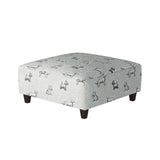 Fusion 109-C Transitional Cocktail Ottoman 109-C Biscuit Iron 38" Square'  Cocktail Ottoman