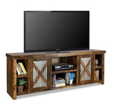 Farmhouse Lodge TV Stand for TV's up to 90 Inches, Fully Assembled