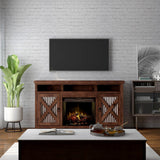 Legends Furniture Farmhouse Lodge TV Stand with Electric Fireplace Included JH5121.AWY