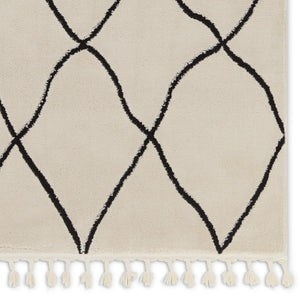 Jaipur Living Jaida Treble Vibe JID06 Power Loomed 60% Polypropylene 40% Polyester Trellis Area Rug Ivory 60% Polypropylene 40% Polyester RUG154695