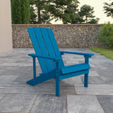 English Elm EE2040 Cottage Commercial Grade Adirondack Chair Blue EEV-14701