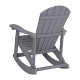 English Elm EE2053 Cottage Rocking Adirondack Chair - Set of 2 Light Gray EEV-14770