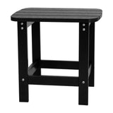 English Elm EE2061 Cottage Outdoor Bundle - Rocking Chairs/Side Table - Set of 4 Black EEV-14797