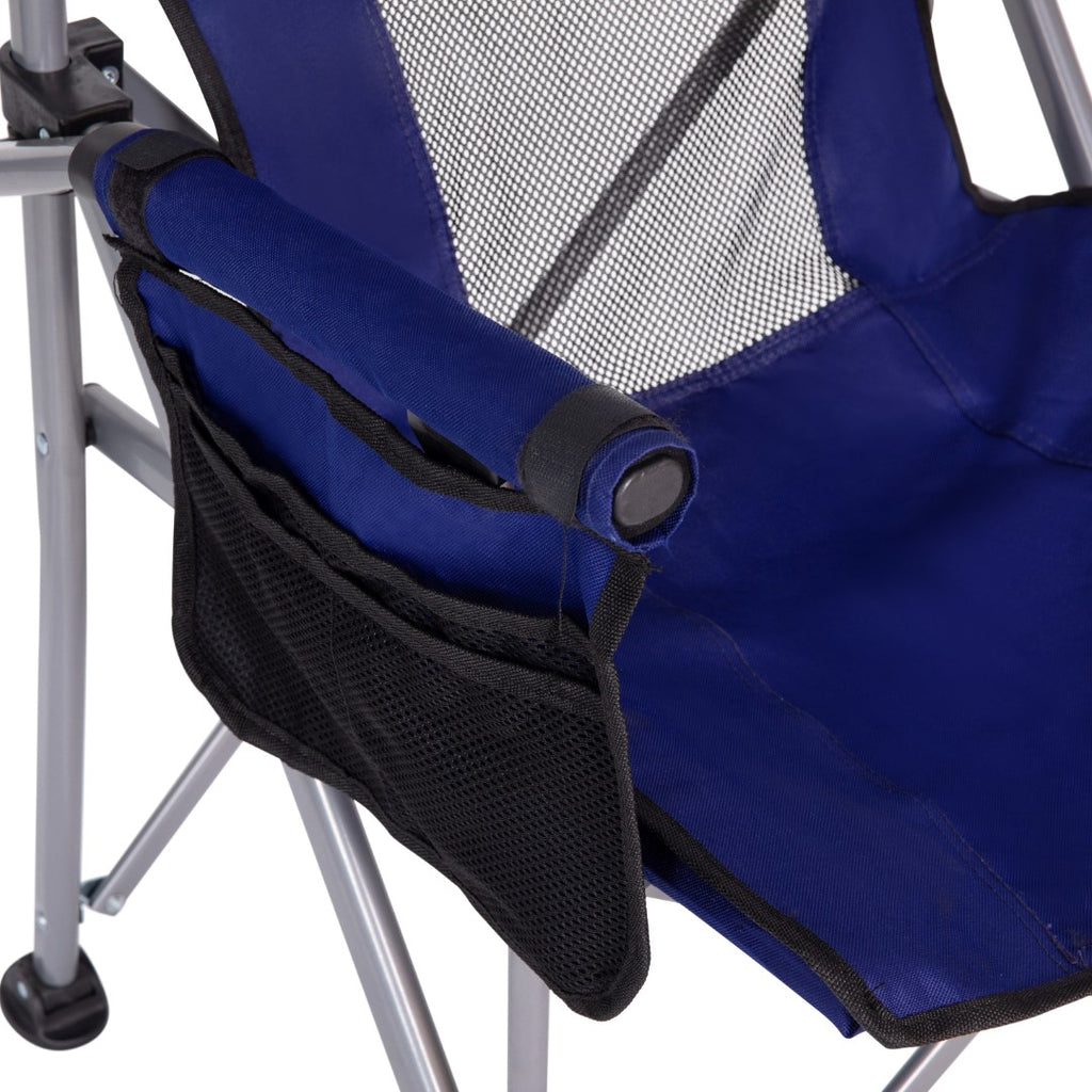 English Elm EE2062 Classic Commercial Grade Camping Chair Blue/Gray EEV-14800