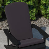 English Elm EE2065 Contemporary Commercial Grade Adirondack Cushion - Set of 2 Gray EEV-14807