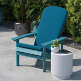 English Elm EE2065 Contemporary Commercial Grade Adirondack Cushion - Set of 2 Teal EEV-14808