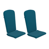 English Elm EE2065 Contemporary Commercial Grade Adirondack Cushion - Set of 2 Teal EEV-14808