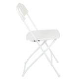 English Elm EE2073 Classic Commercial Grade Outdoor Bundle - Pop Up Tent/Folding Table/Chair White EEV-14826