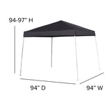 English Elm EE2074 Classic Commercial Grade Canopies/Tent Black EEV-14827