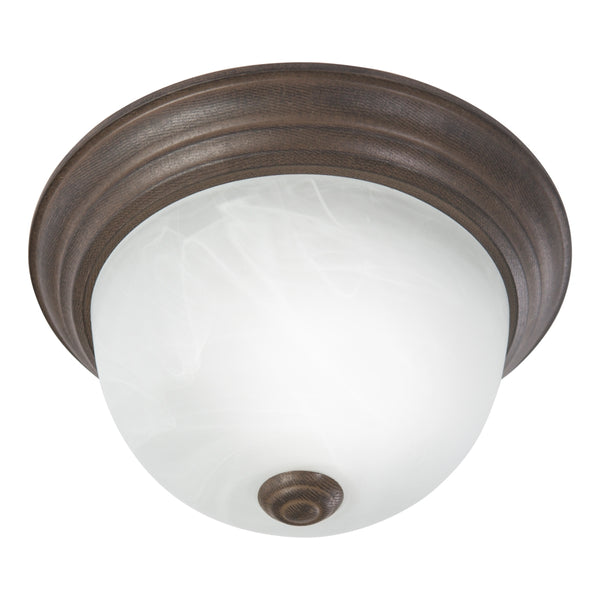 Yosemite Home Decor 1 Light Flush Mount In Dark Brown Finish JK100-10DB-YHD