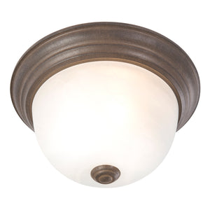 Yosemite Home Decor 1 Light Flush Mount In Dark Brown Finish JK100-10DB-YHD