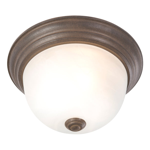 Yosemite Home Decor 1 Light Flush Mount In Dark Brown Finish JK100-10DB-YHD